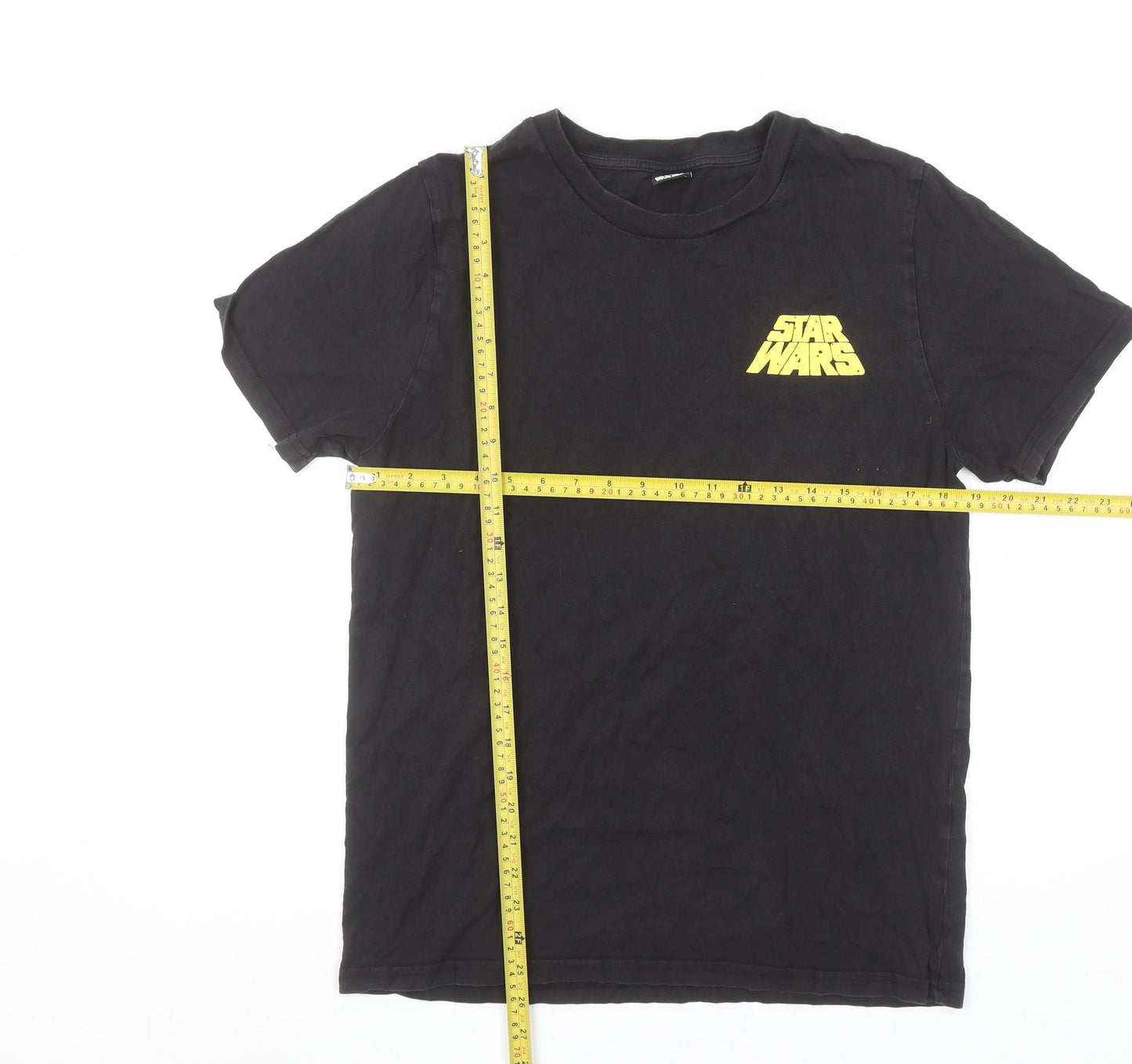 Star Wars Black Cotton Women's Medium Crew Neck Graphic T-Shirt