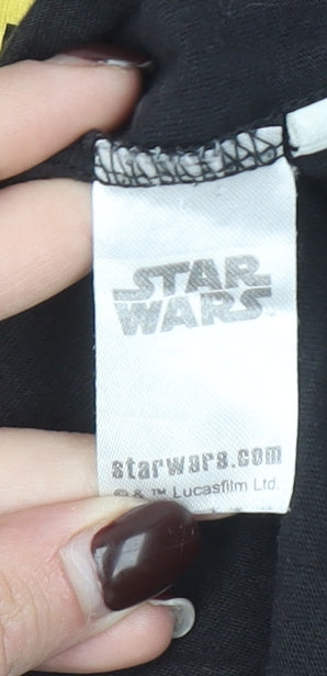 Star Wars Black Cotton Women's Medium Crew Neck Graphic T-Shirt