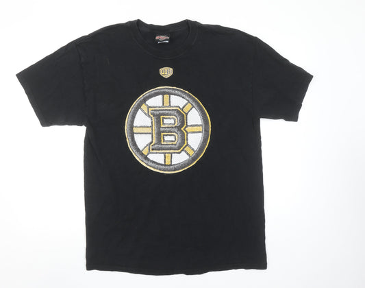 Old Time Hockey Men's Black Large Graphic Sports T-Shirt