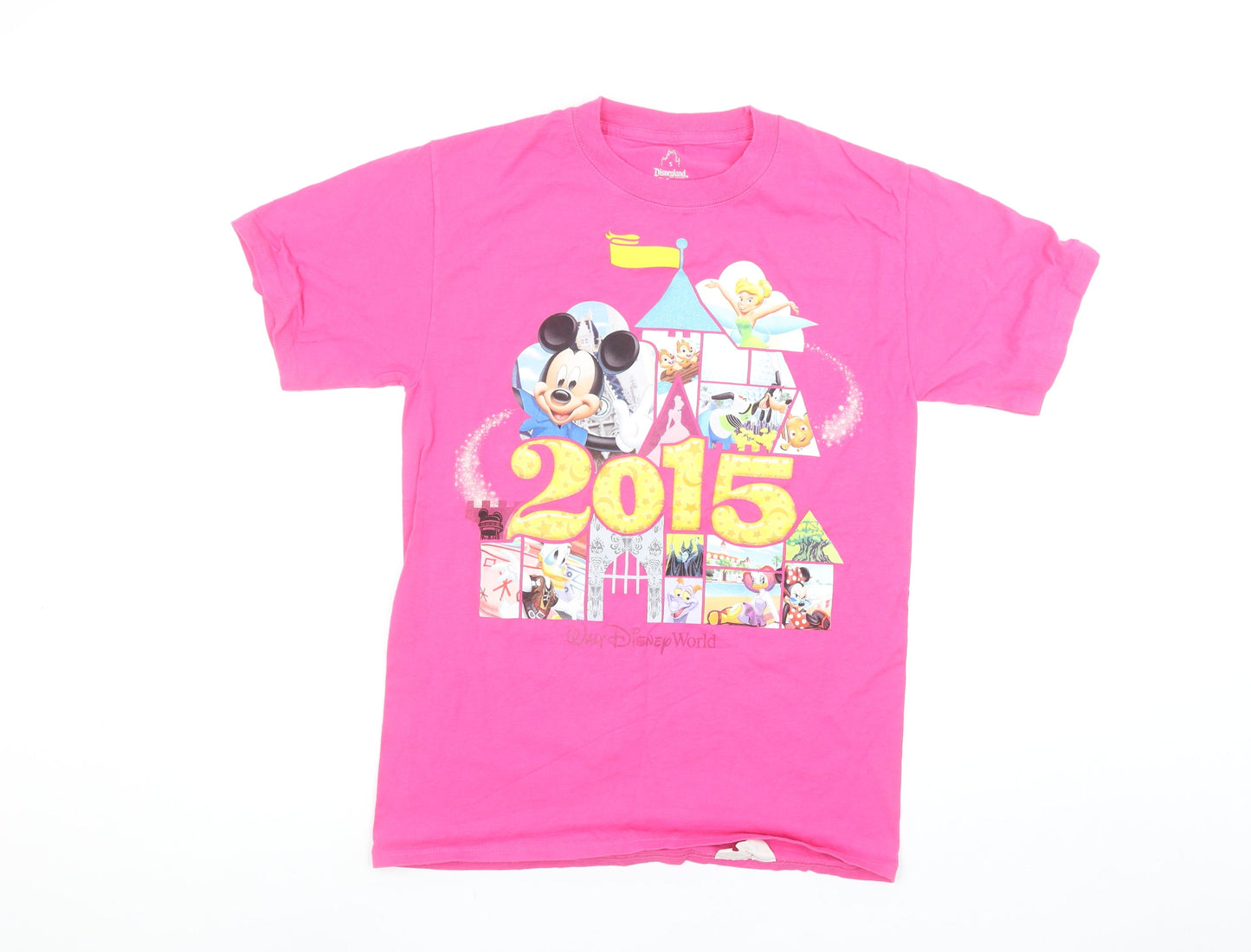 Disney Women’s Pink 2015 Mickey Mouse T-Shirt Size S