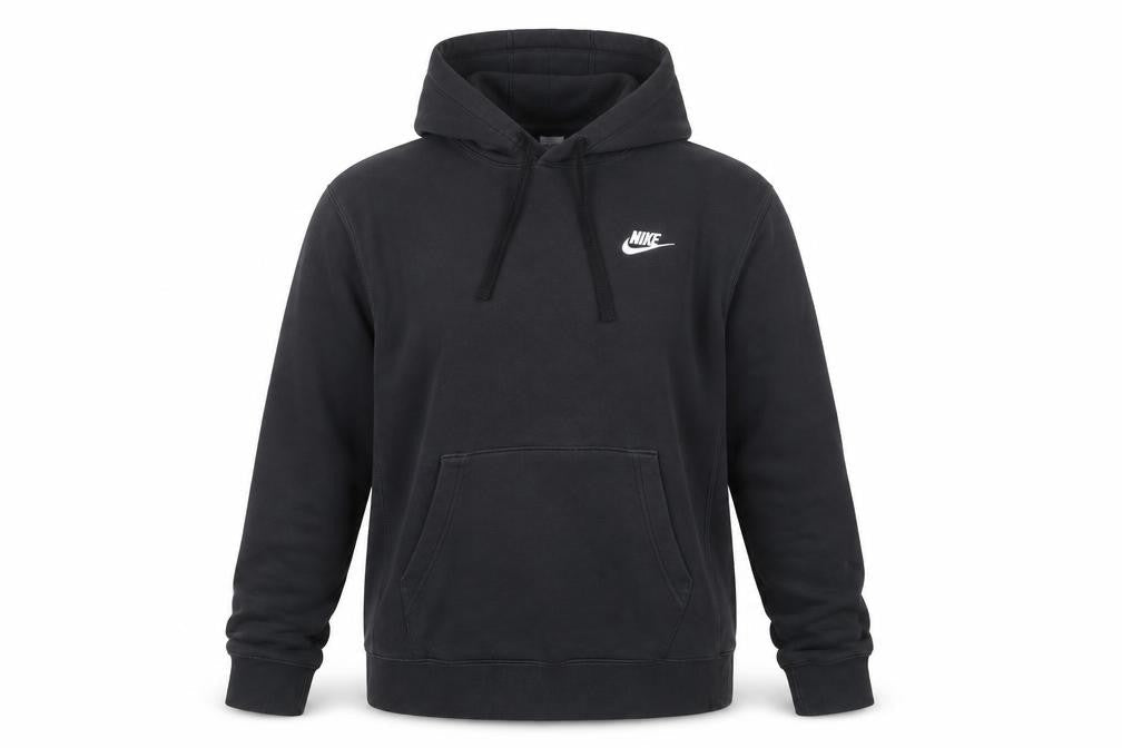 Nike Women's Black XS Pullover Hoodie Cotton Blend Kangaroo Pocket