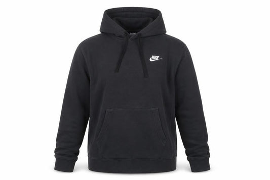 Nike Women's Black XS Pullover Hoodie Cotton Blend Kangaroo Pocket