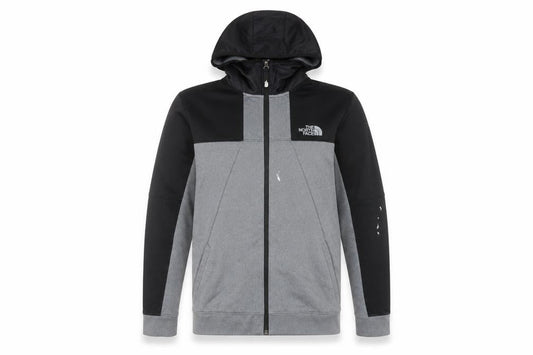 The North Face Boys Grey XL Full Zip Hoodie Outdoor Fleece Jacket