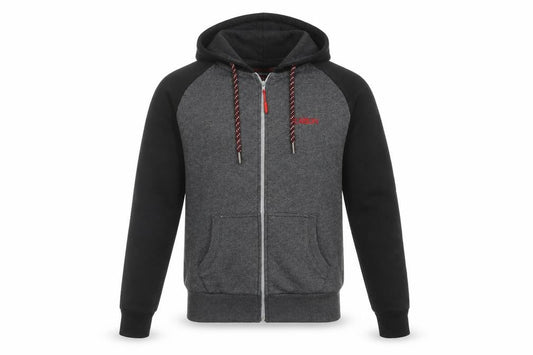 Carbon Men's Grey Full Zip Hoodie Medium Hooded Sweatshirt