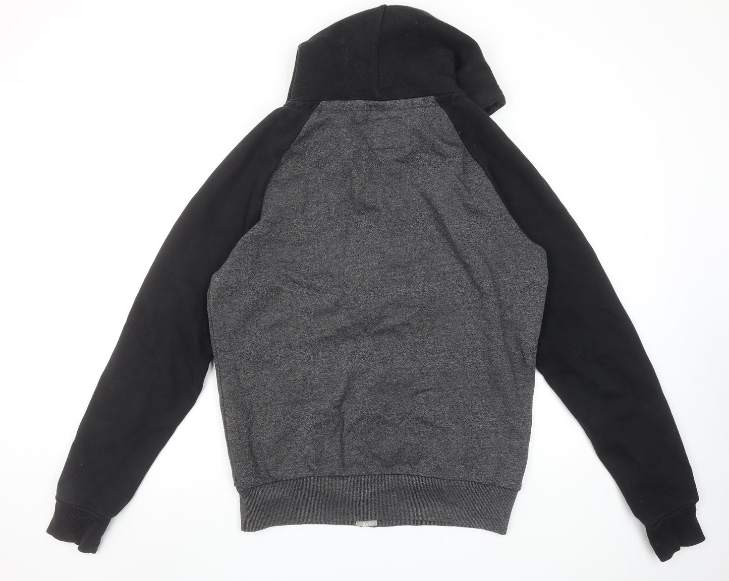 Carbon Men's Grey Full Zip Hoodie Medium Hooded Sweatshirt