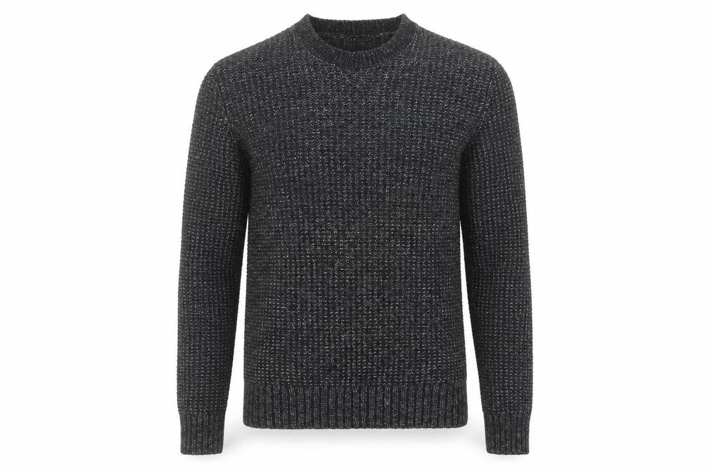 GAP Men's Grey Chunky Knit Crew Neck Pullover Jumper Size S