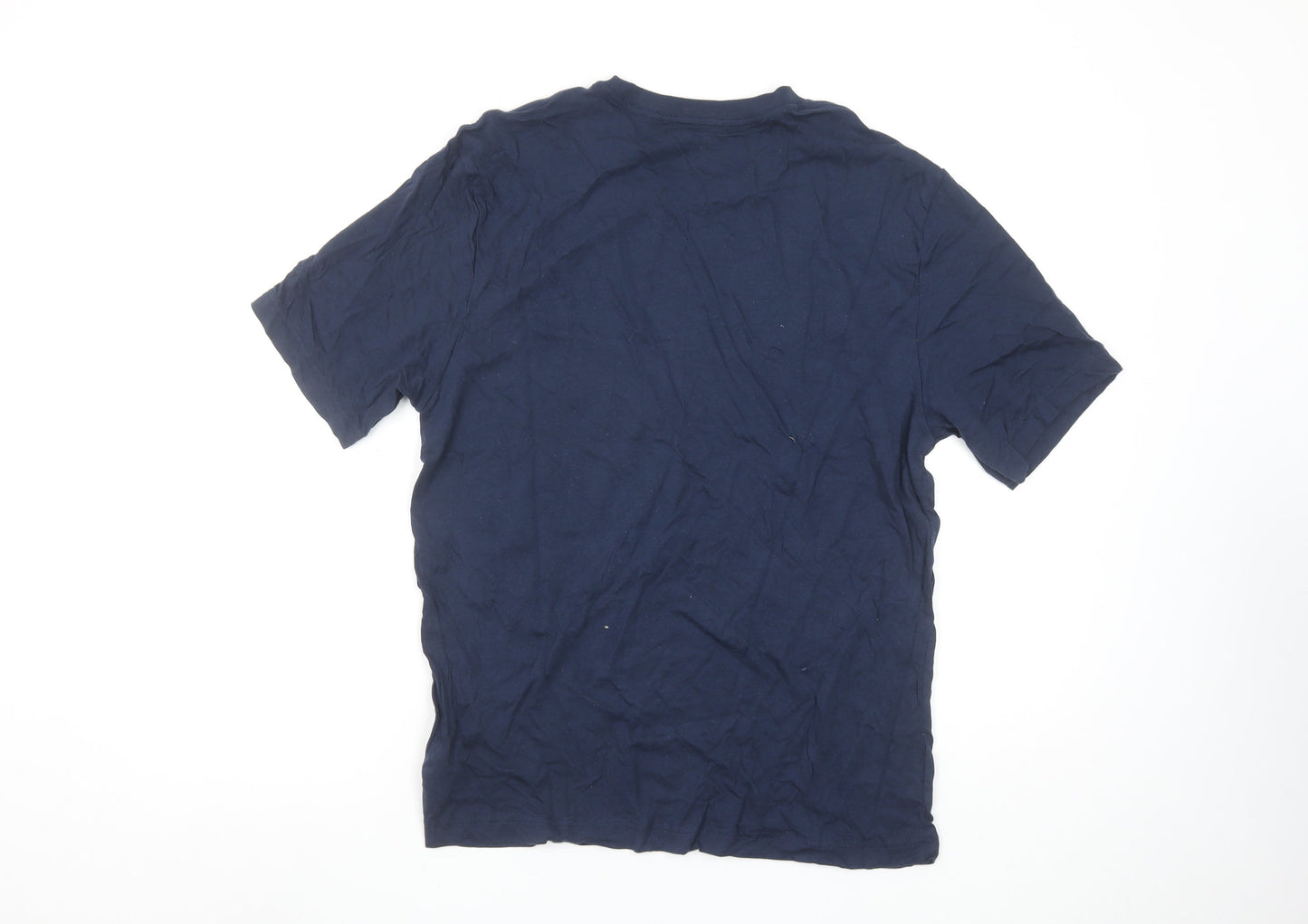 DKNY Men's Blue Cotton Crew Neck Short Sleeve T-Shirt Size L