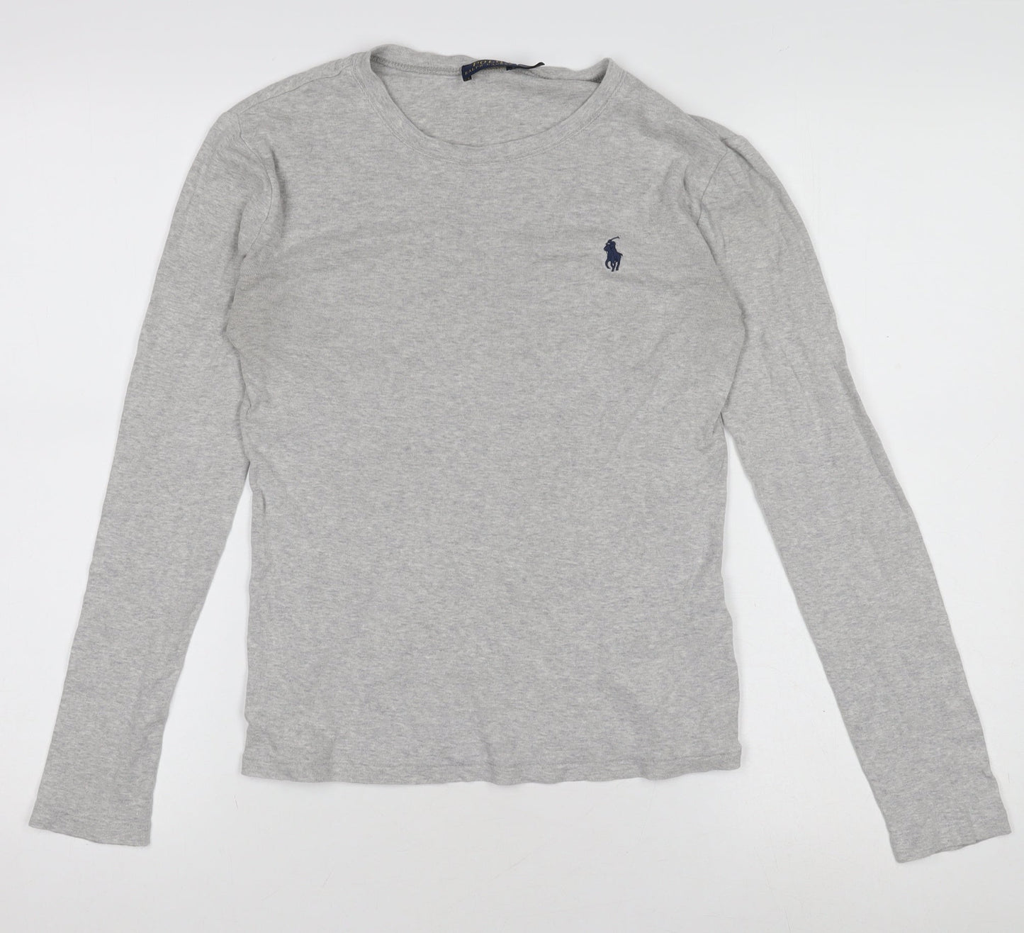 Ralph Lauren Boys Grey Long Sleeve Crew Neck T-Shirt Size S