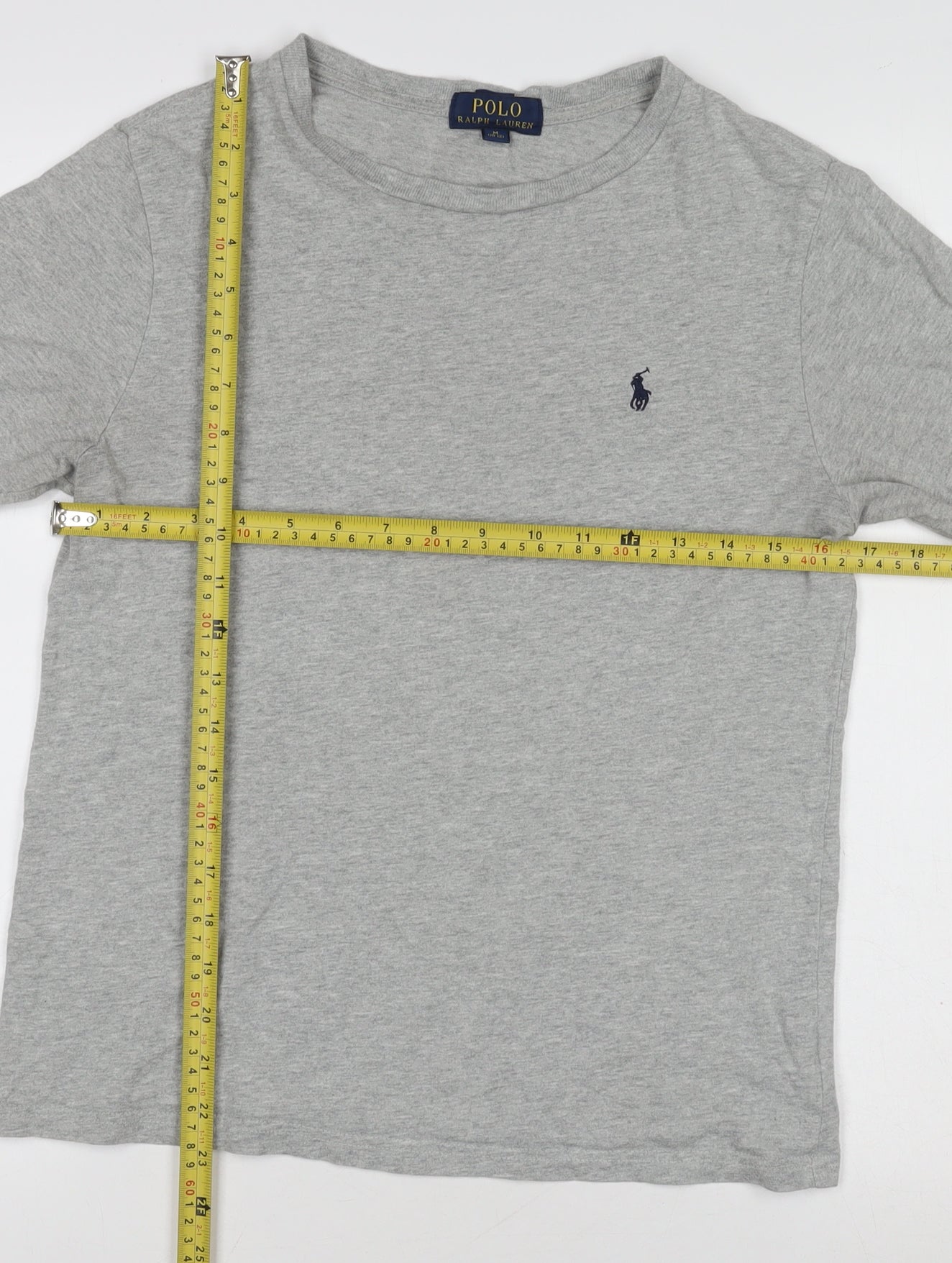 Polo Ralph Lauren Boys Grey Long Sleeve T-Shirt M (10-12) Classic Cotton