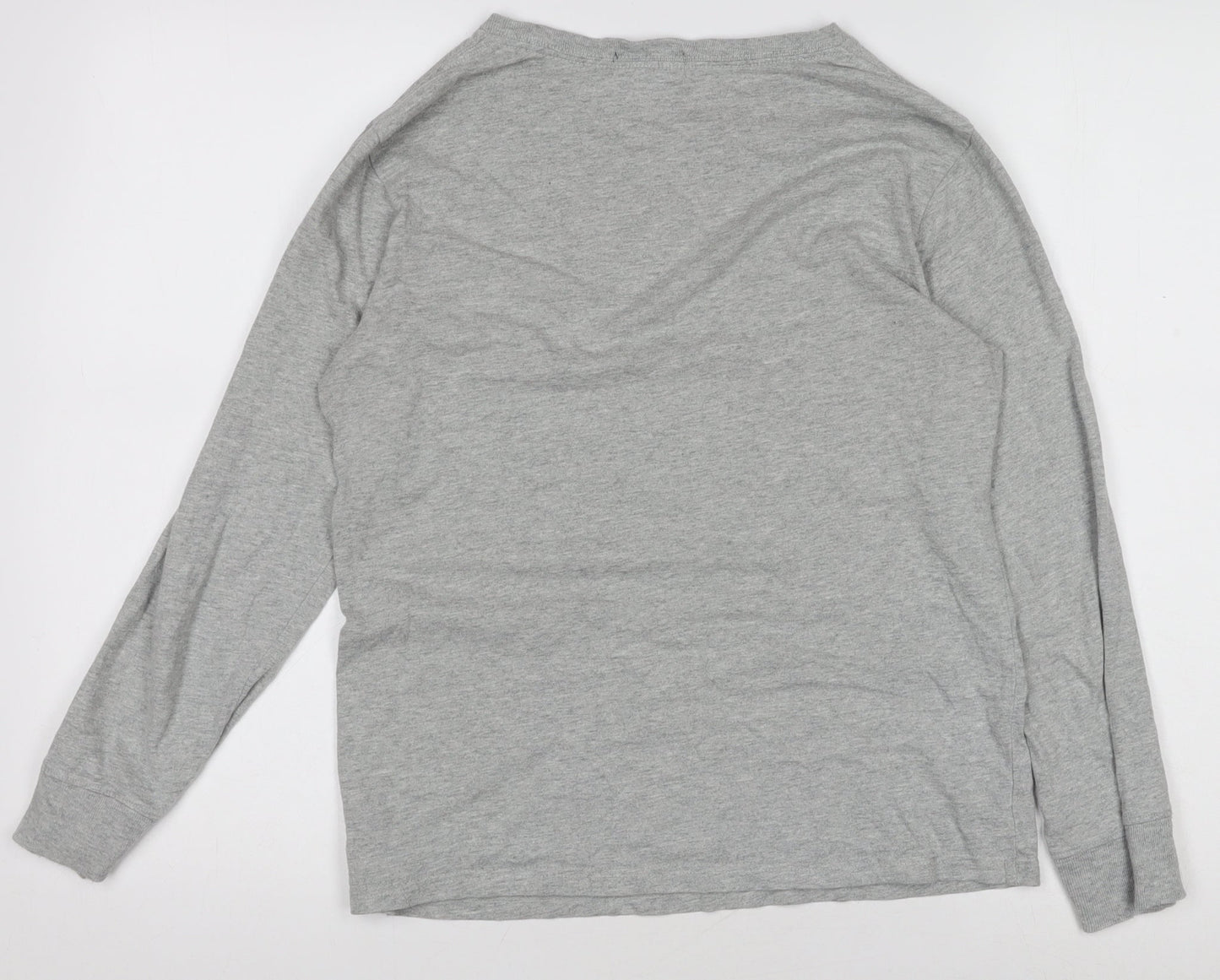 Polo Ralph Lauren Boys Grey Long Sleeve T-Shirt M (10-12) Classic Cotton