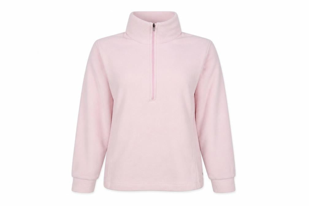 F.lli Campagnolo Girls Pink Fleece 1/4 Zip Sweatshirt S