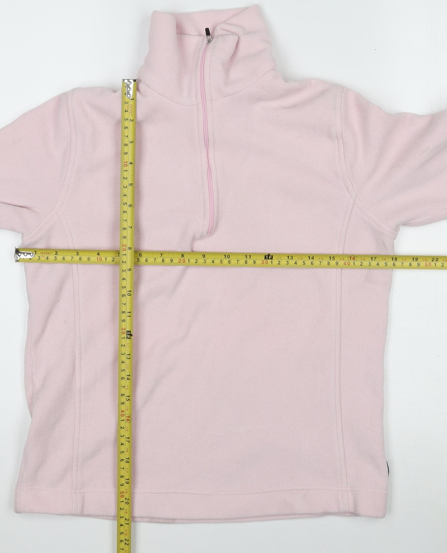 F.lli Campagnolo Girls Pink Fleece 1/4 Zip Sweatshirt S