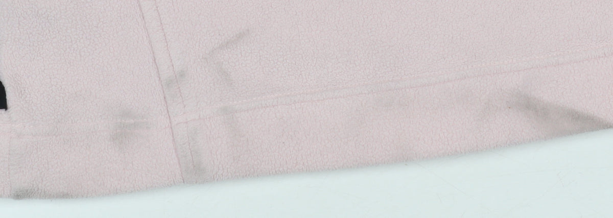 F.lli Campagnolo Girls Pink Fleece 1/4 Zip Sweatshirt S