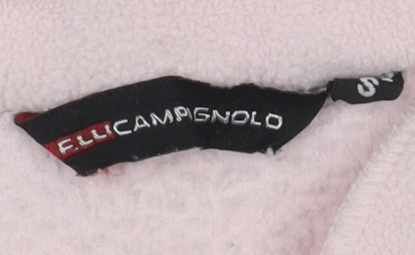 F.lli Campagnolo Girls Pink Fleece 1/4 Zip Sweatshirt S