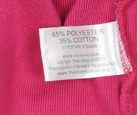 Viz-A-Viz Women’s Pink Long Sleeve Basic Top Size 10 Classic Style