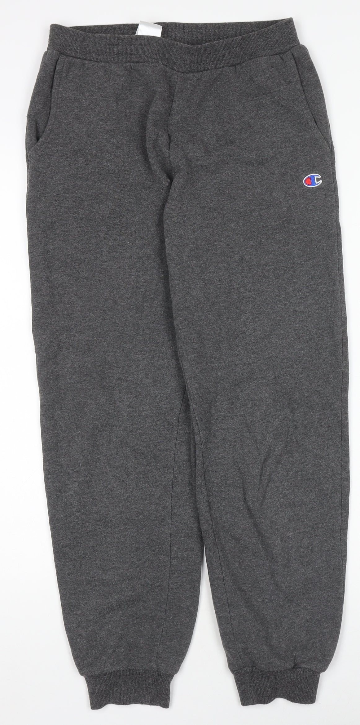 Champion Boys Grey Fleece Sweatpants Joggers L - Comfortable Sportswear