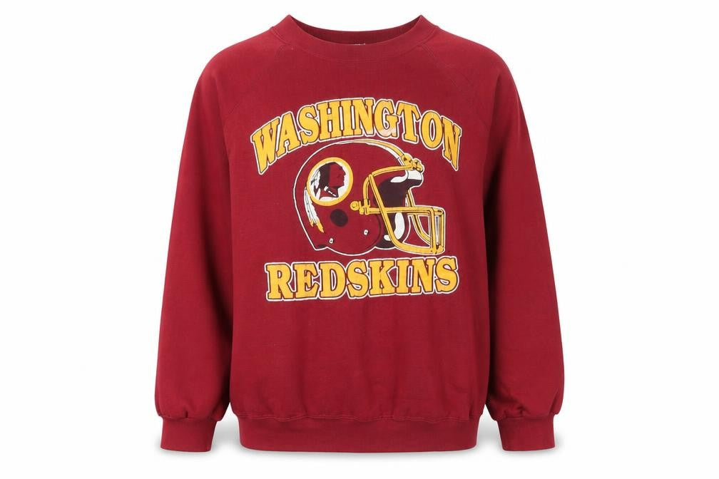 Vintage Trench Womens Red Pullover Sweatshirt Size L Washington Graphic