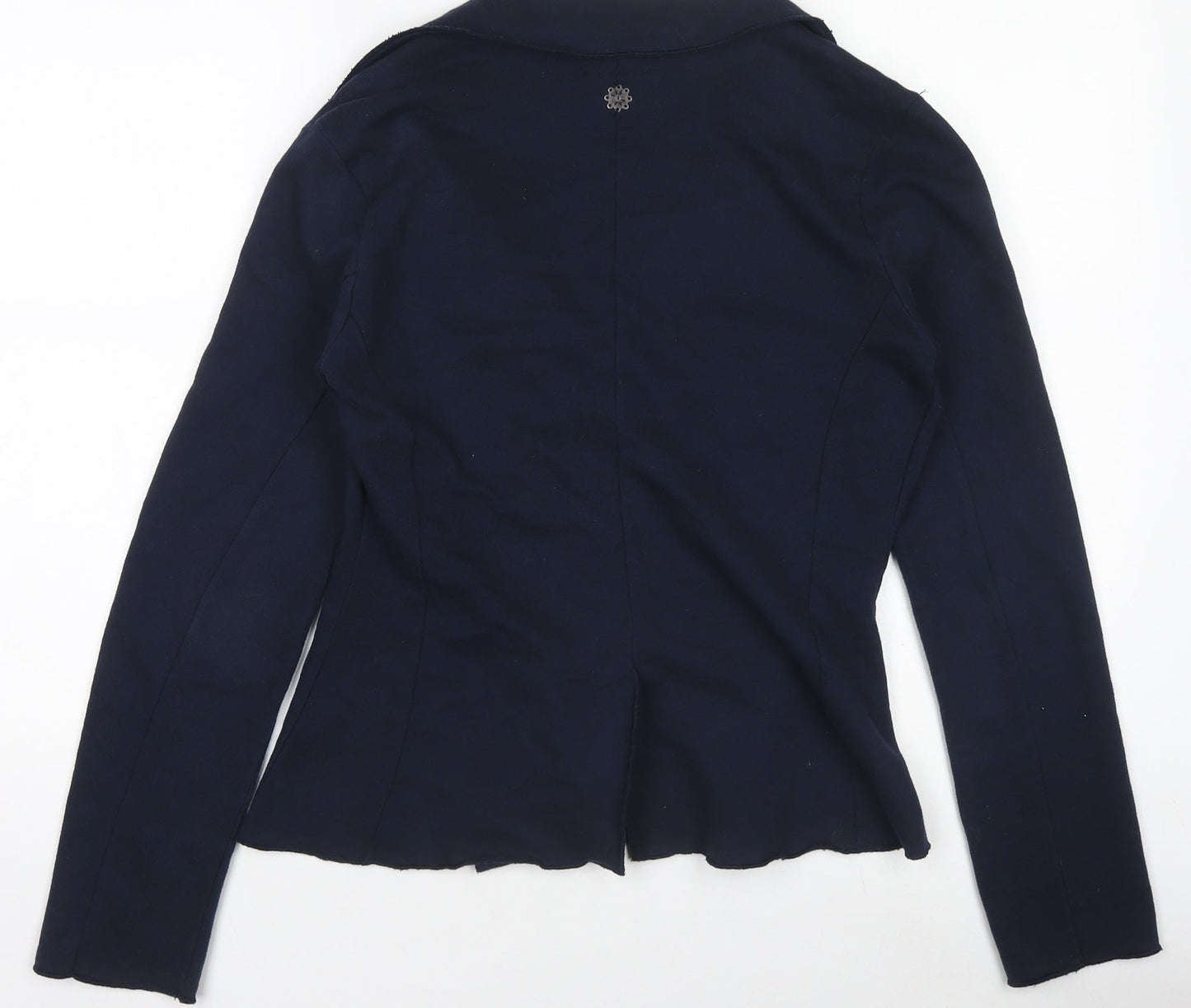 Isay Womens Blue Cotton Nynne Blazer Jacket Size S
