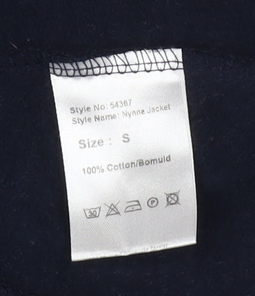 Isay Womens Blue Cotton Nynne Blazer Jacket Size S