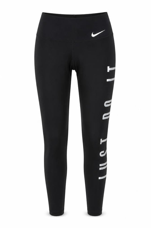 Nike Women's Black Dri-FIT 'Just Do It' Leggings XS