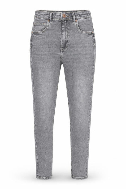 Bershka Women Grey Slim Fit High Rise Skinny Jeans Size 8