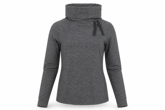 C&C Sport Womens Grey XS Slim Fit Long Sleeve Roll Neck Activewear Top