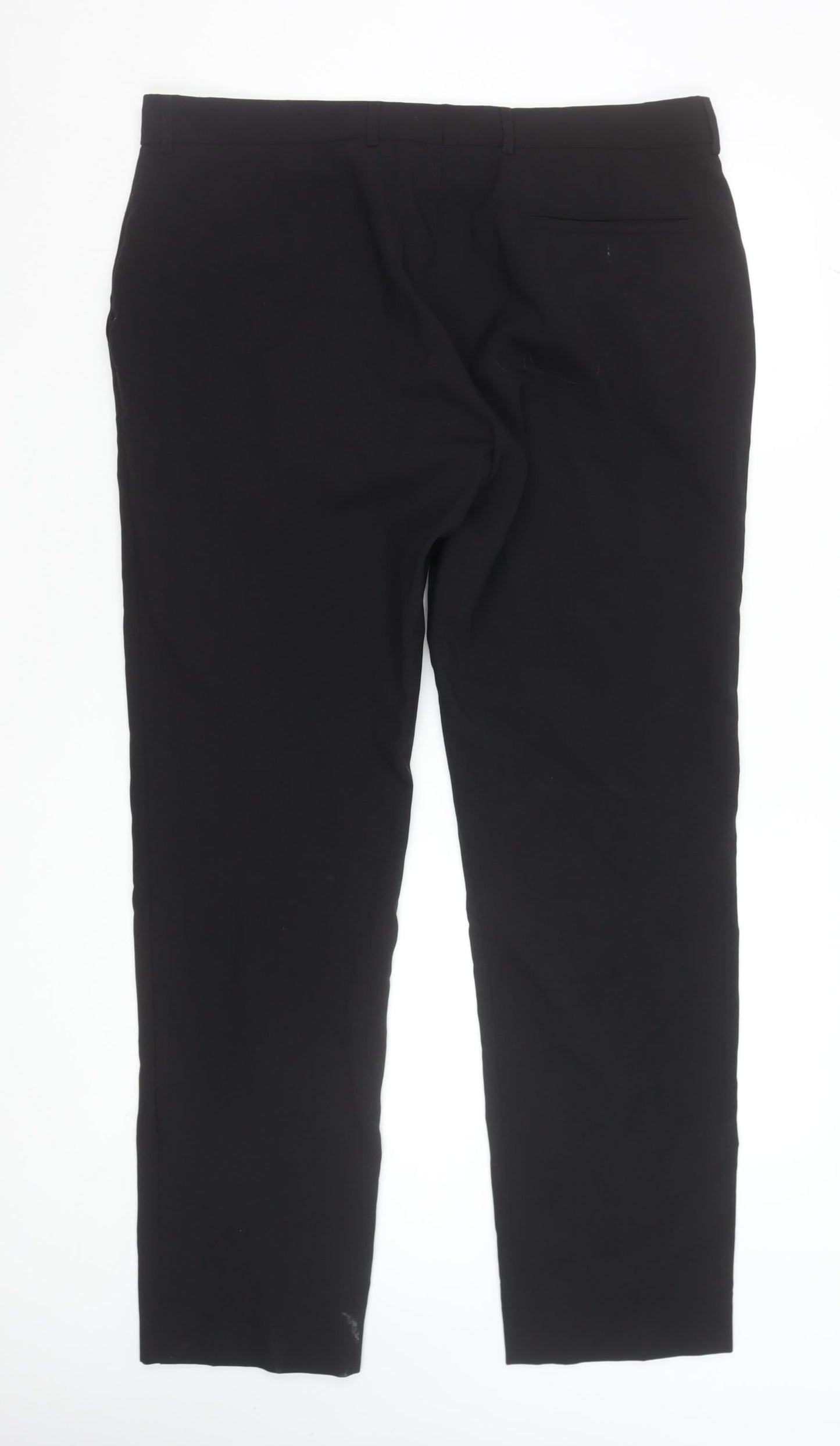 St Bernard for Dunnes Stores Men's Black 38W 33L Classic Polyester Trousers