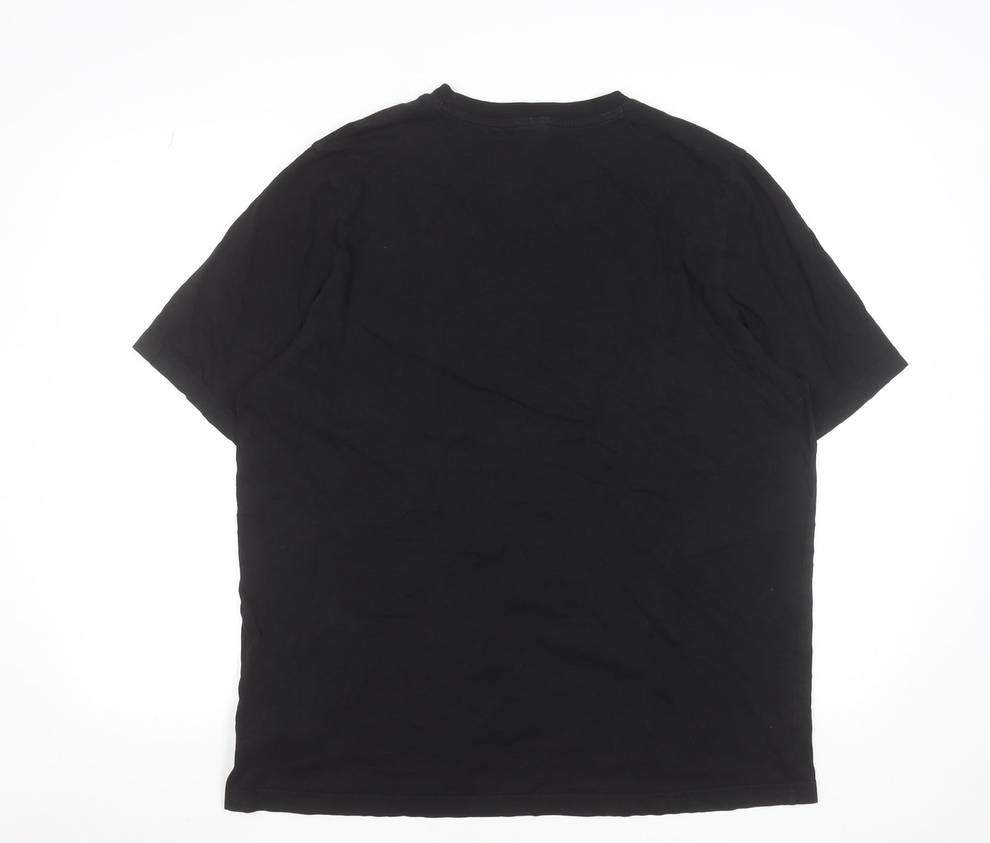 Puma Men's Black Athletics Graphic T-Shirt XL Cotton Crew Neck