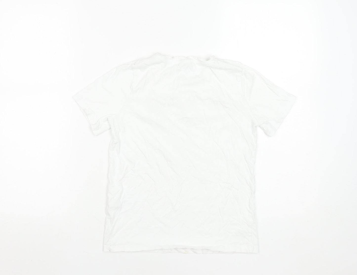 C&A Girls White 146 Graphic New York Cotton Short Sleeve T-Shirt