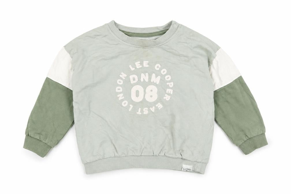 Lee Cooper Unisex Baby Green Long Sleeve Cotton Pullover T-Shirt 9-12M