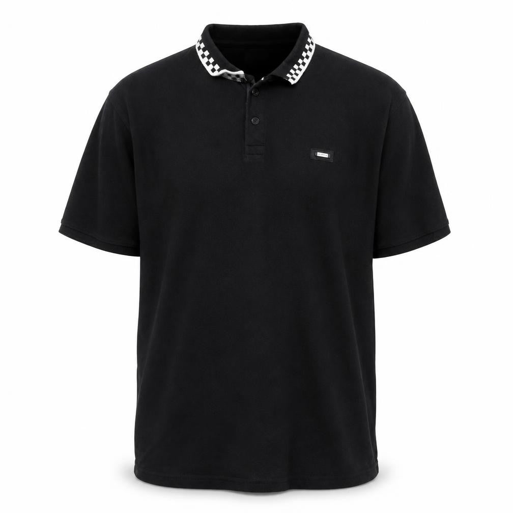 Equator Essential Mens Black 2XL Cotton Collared Polo Shirt