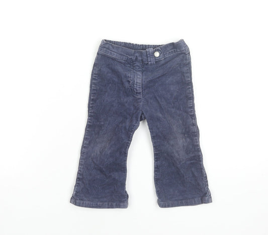 United Colors of Benetton Blue Corduroy Baby Trousers 12 Months