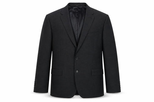 Men’s Grey Wool Blend Two Button Regular Fit Blazer 48R
