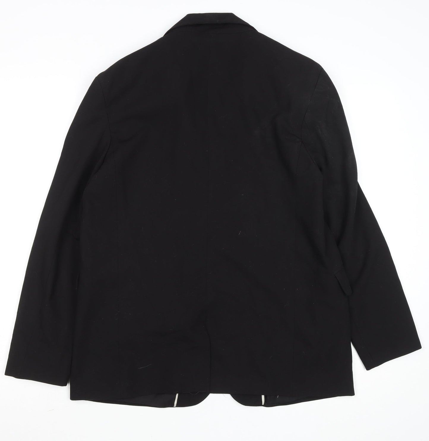Bershka Women's Black Regular Fit One-Button Blazer M