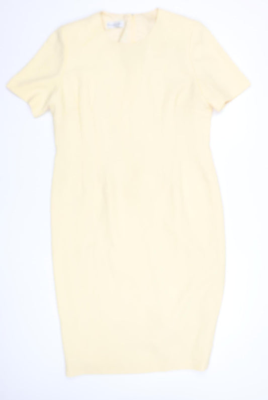 Condici Women Beige Size 12 Sheath Knee Length Formal Dress