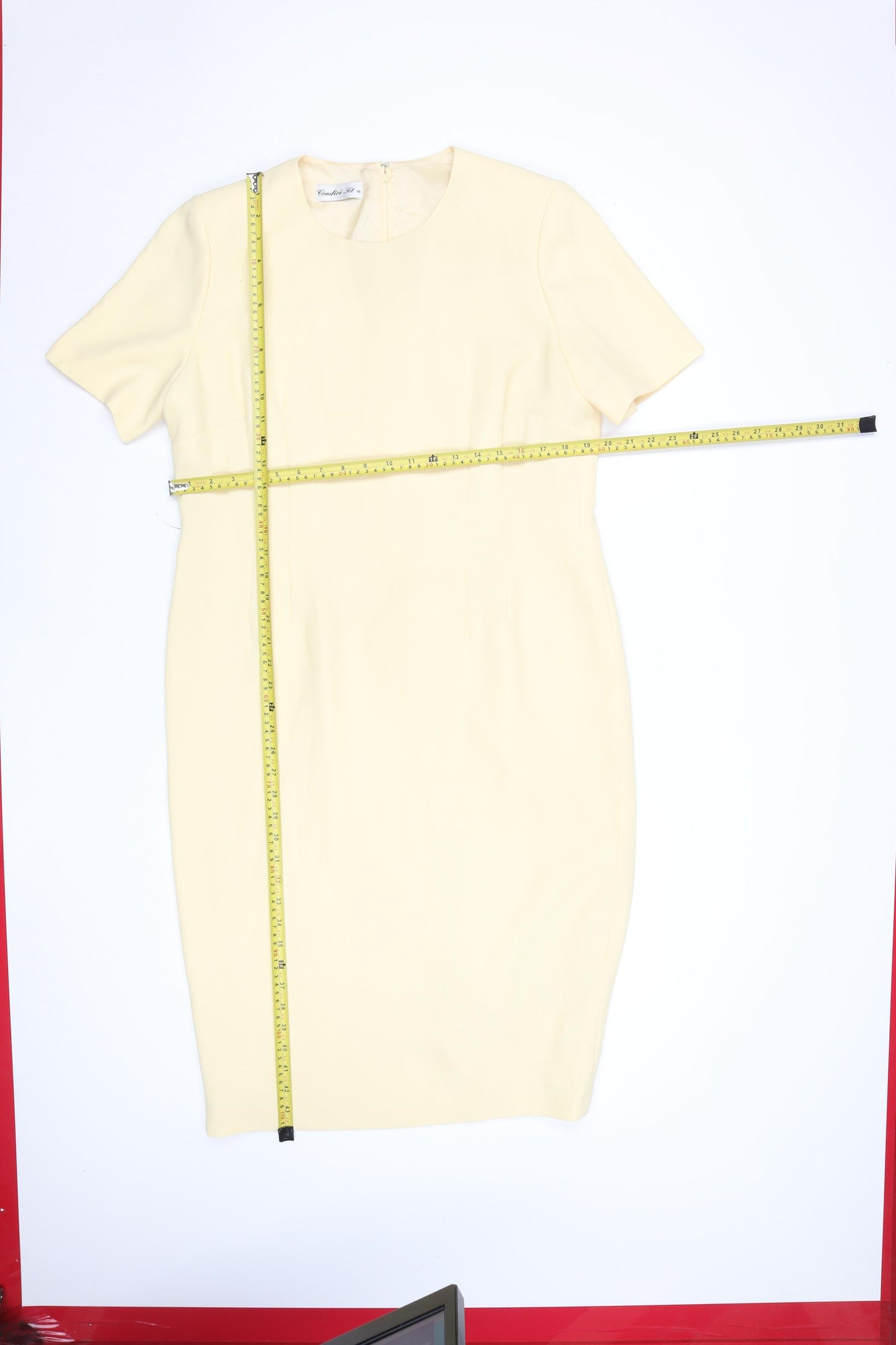 Condici Women Beige Size 12 Sheath Knee Length Formal Dress