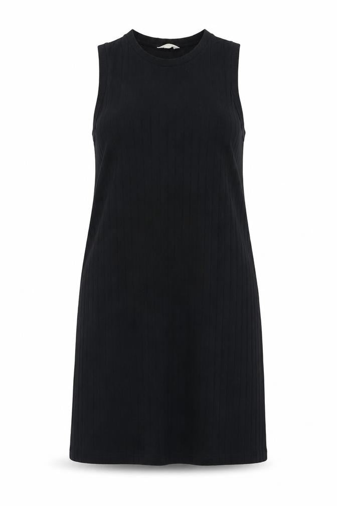 Marks & Spencer Women Black 2XL Shift Dress Sleeveless Crew Neck
