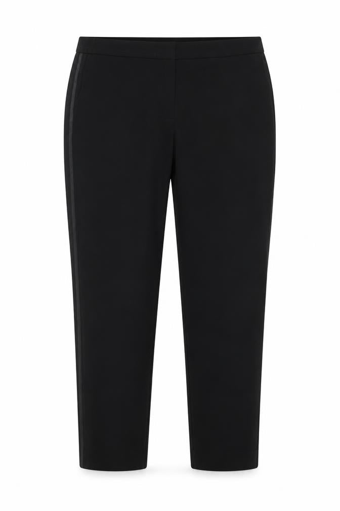 Olsen Women's Black Straight Leg Stretch Trousers Size 12