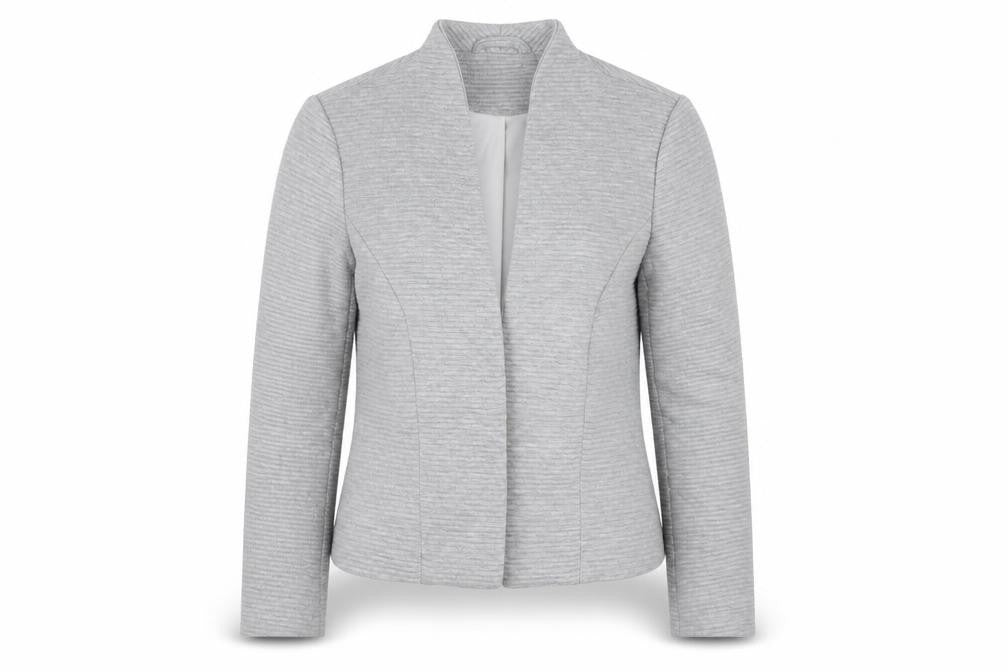 Only Womens Grey Slim Fit Lined Blazer Jacket Size 12