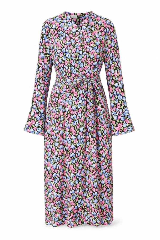 Zara Women's Multicoloured Floral Off Shoulder Bodycon Midi Dress S