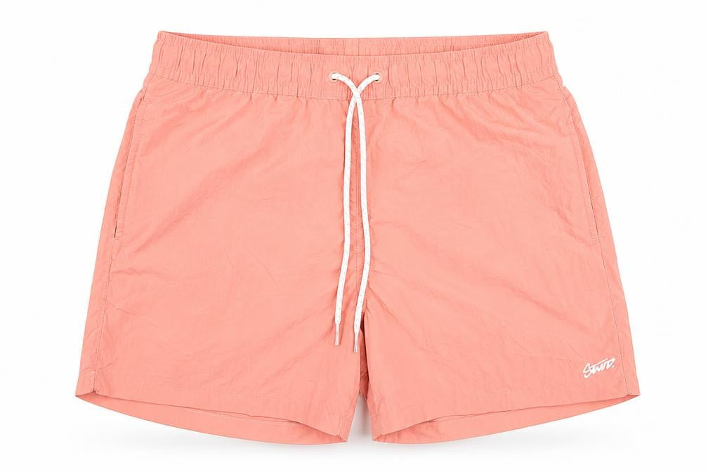 Front view of Pull&Bear Men’s Peach Swim Shorts S Nylon Quick Dry