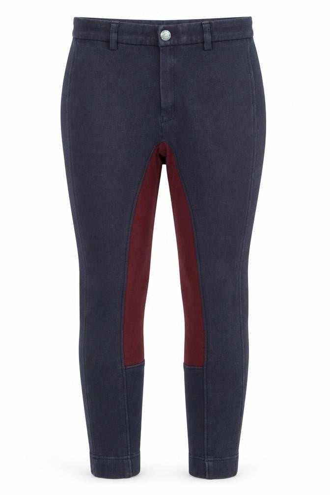 Wessex Womens Blue Cotton Equestrian Jegging Trousers Size 24