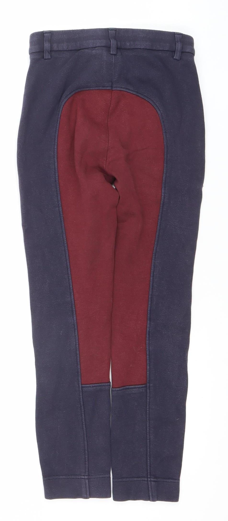 Wessex Womens Blue Cotton Equestrian Jegging Trousers Size 24