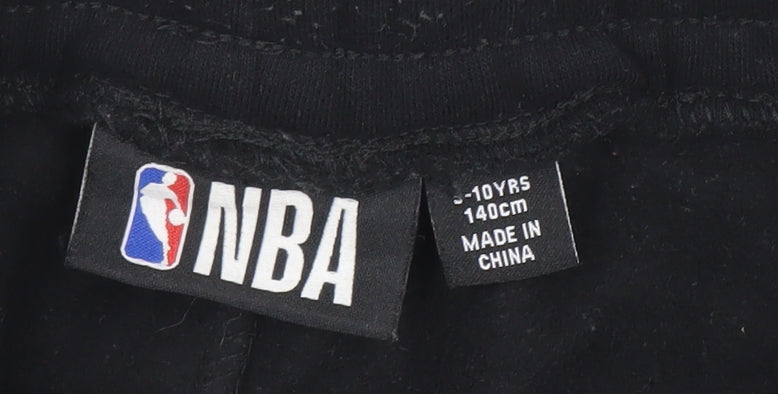 NBA Boys Black Los Angeles Lakers Jogger Sweatpants 9-10 Years Drawstring