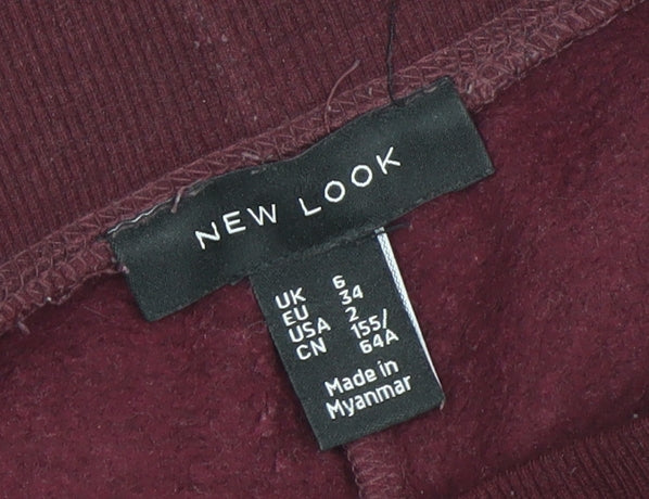 New Look Women’s Brown Jogger Trousers Size 6 Fleece Sweatpants