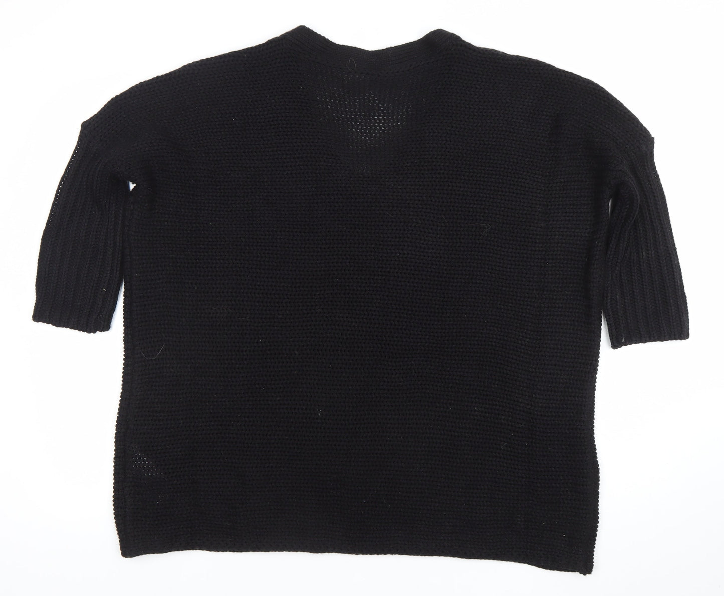 Noisy May Women’s Black Acrylic Knit V-Neck Jumper Size M