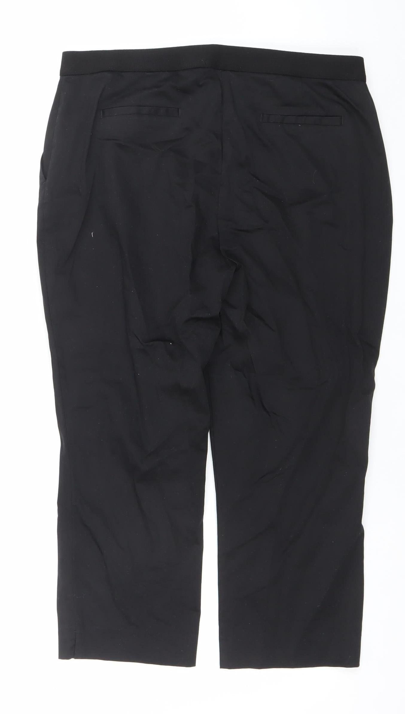 Dunnes Women’s Black Size 14 Straight Leg Trousers