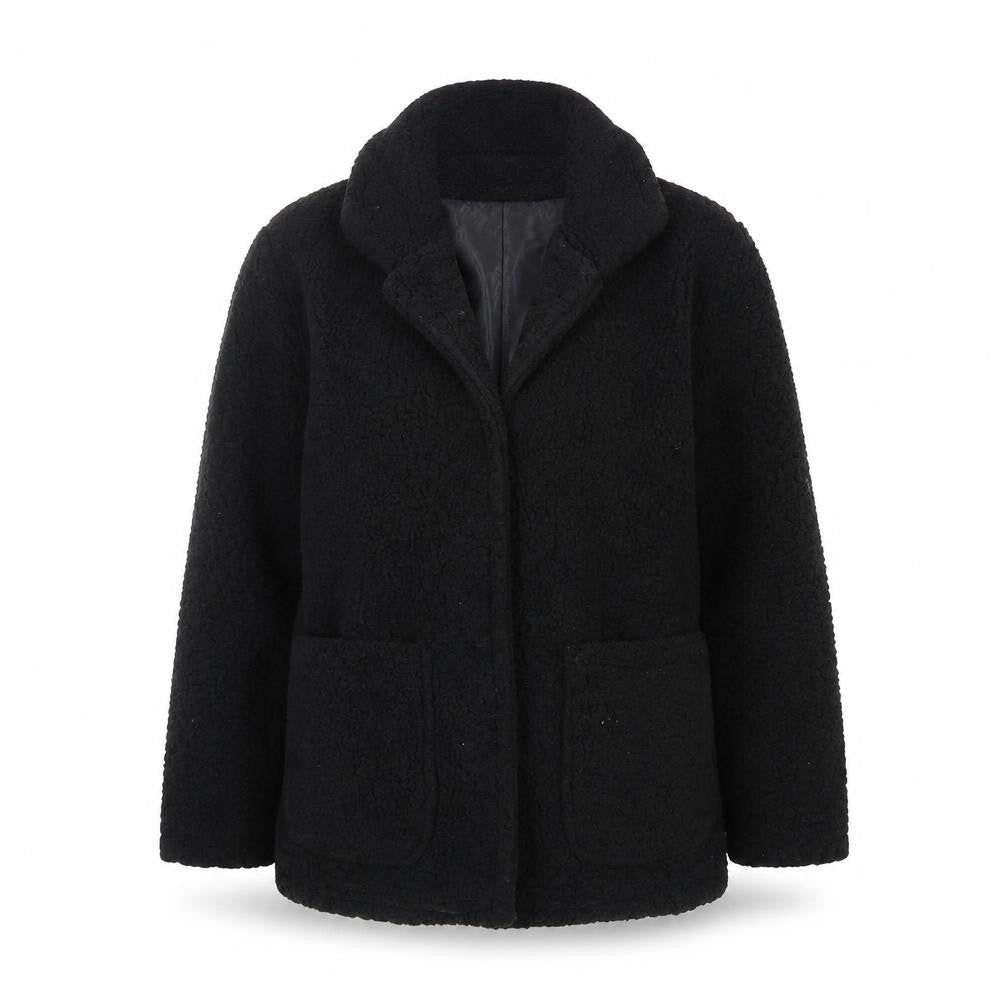 Brave Soul Women’s Black Fleece Lined Mid-Length Coat Size 14