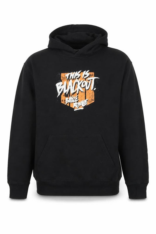 Call of Duty Men's Black Pullover Hoodie L Blackout Battle Royale Fleece