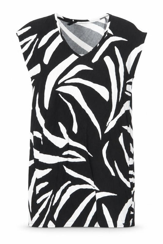 Marks & Spencer Women’s Black Zebra Print Cotton Shift Dress Size 12